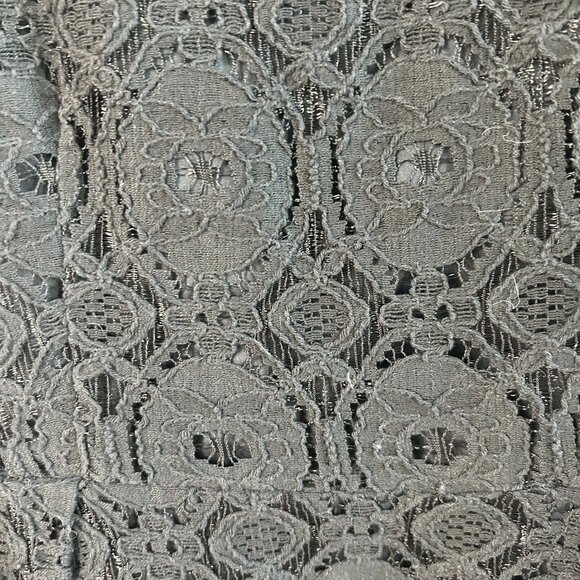 Nanette Lepore Dress Black Lace Overlay Sheath Cap Sleeve SZ8 Cocktail Party - Picture 4 of 10